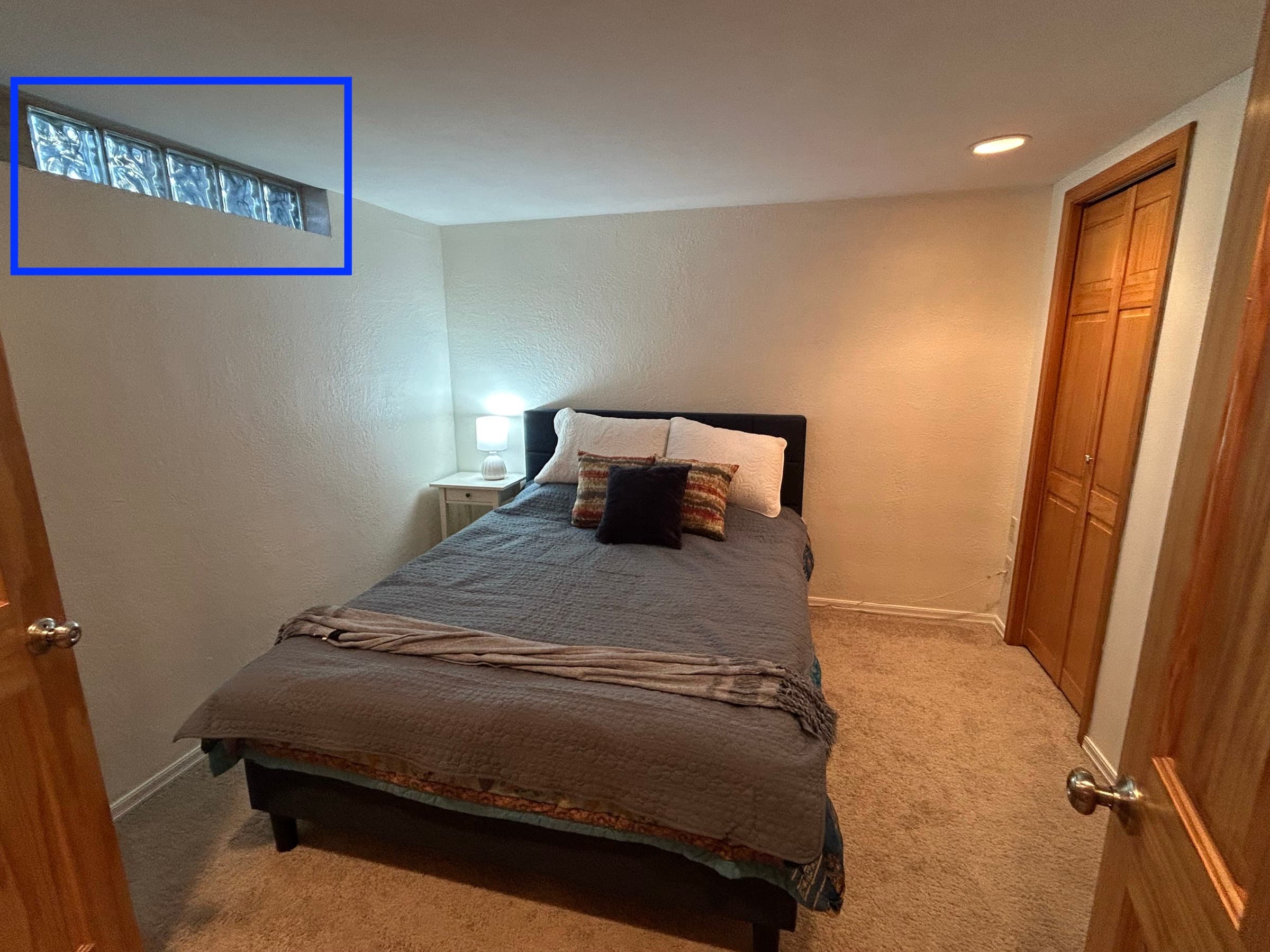 Basement bedroom egress upgrade